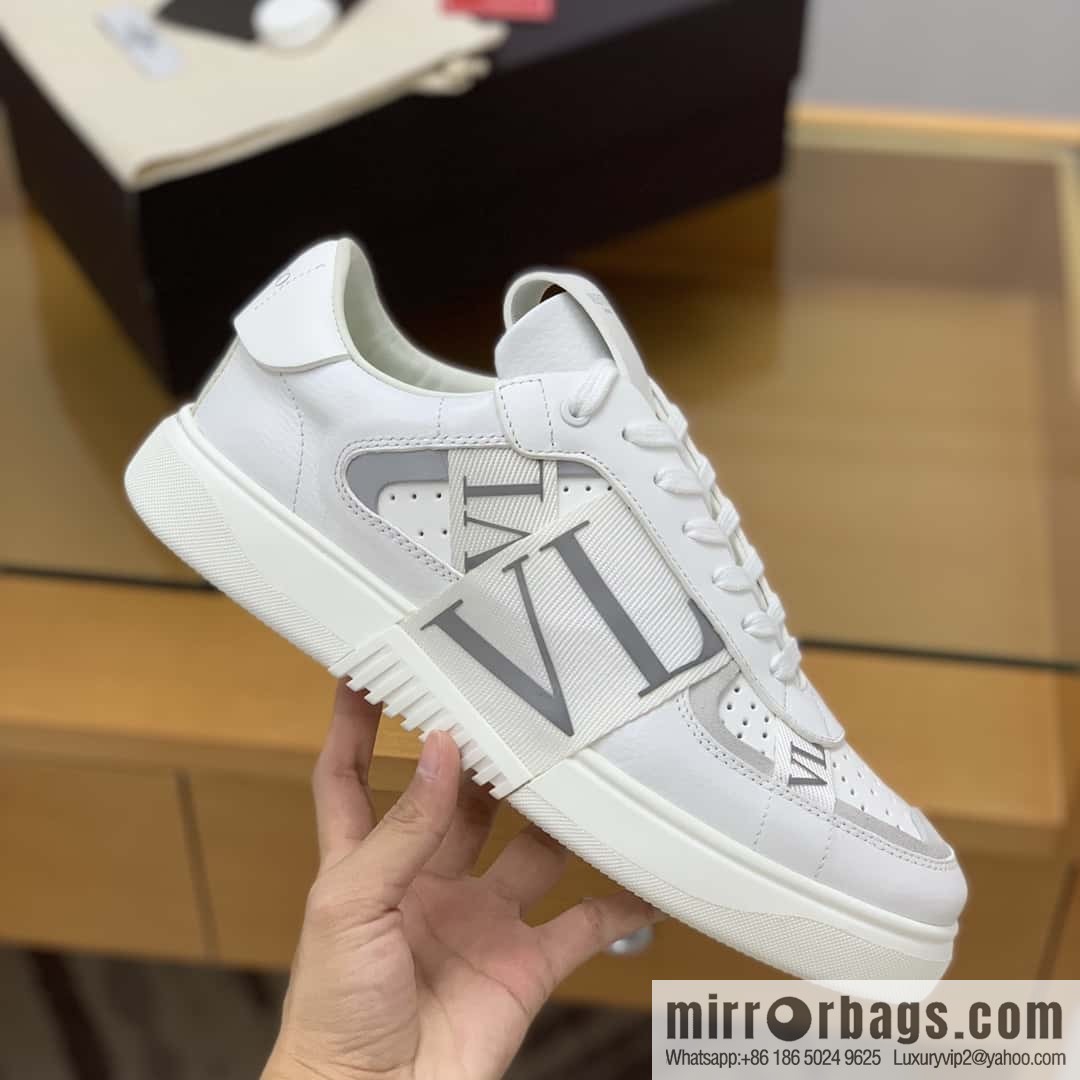 Valentino VLTN logo strap, men's and women's sneakers