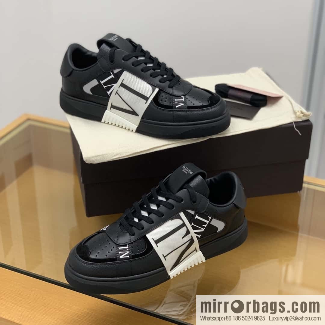 Valentino VLTN logo strap, men's and women's sneakers