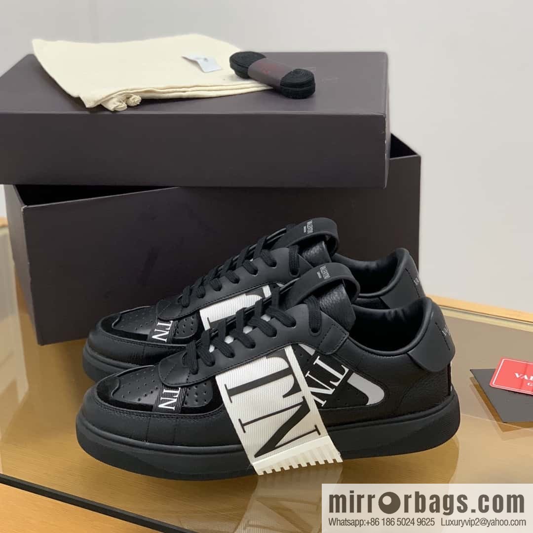 Valentino VLTN logo strap, men's and women's sneakers