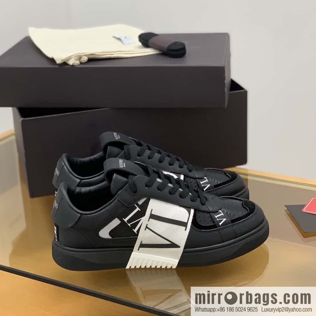 Valentino VLTN logo strap, men's and women's sneakers