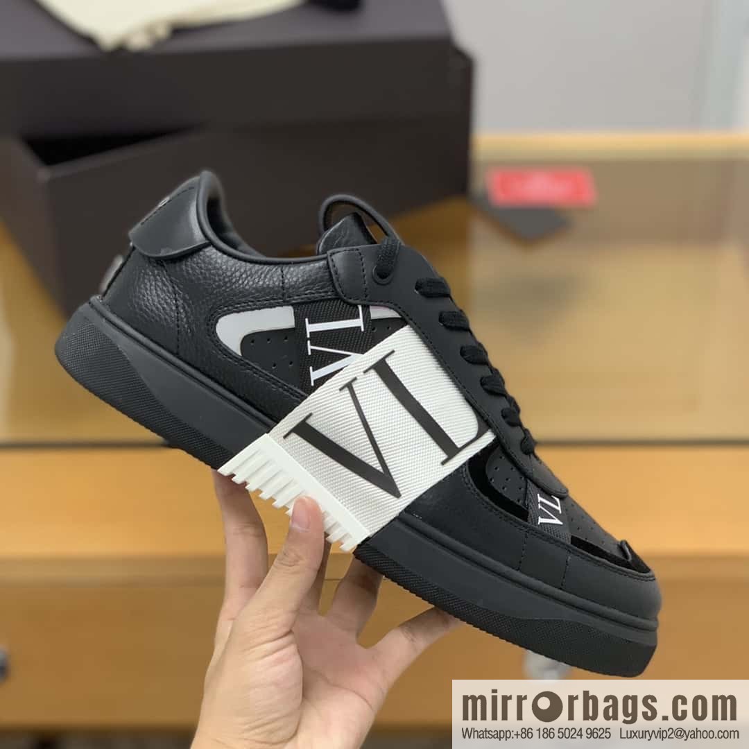 Valentino VLTN logo strap, men's and women's sneakers