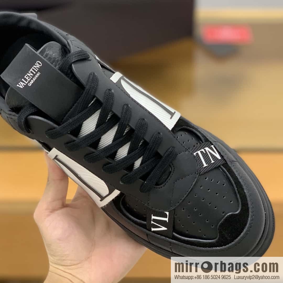 Valentino VLTN logo strap, men's and women's sneakers