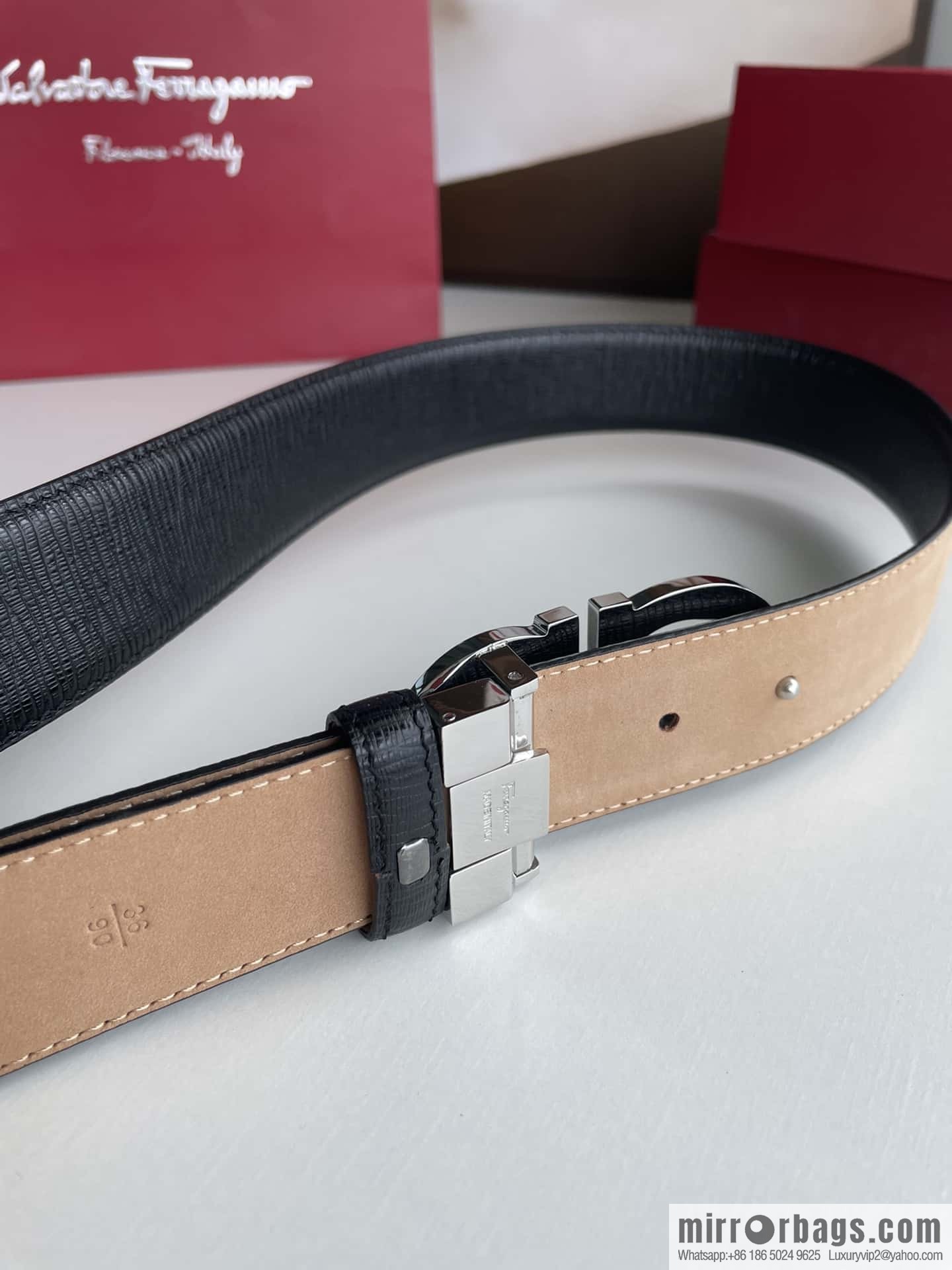 Salvatore Ferragamo (Italy) Men's Belt 3.5cm