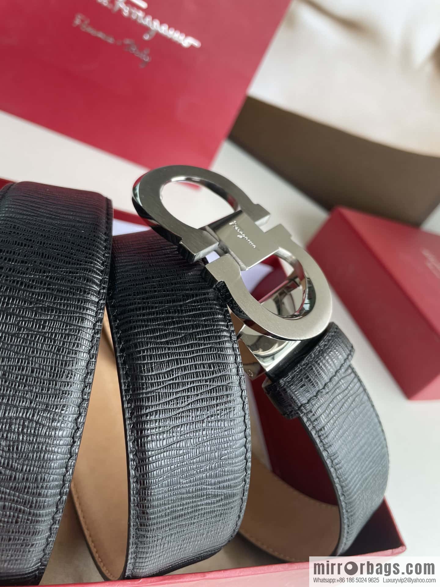 Salvatore Ferragamo (Italy) Men's Belt 3.5cm