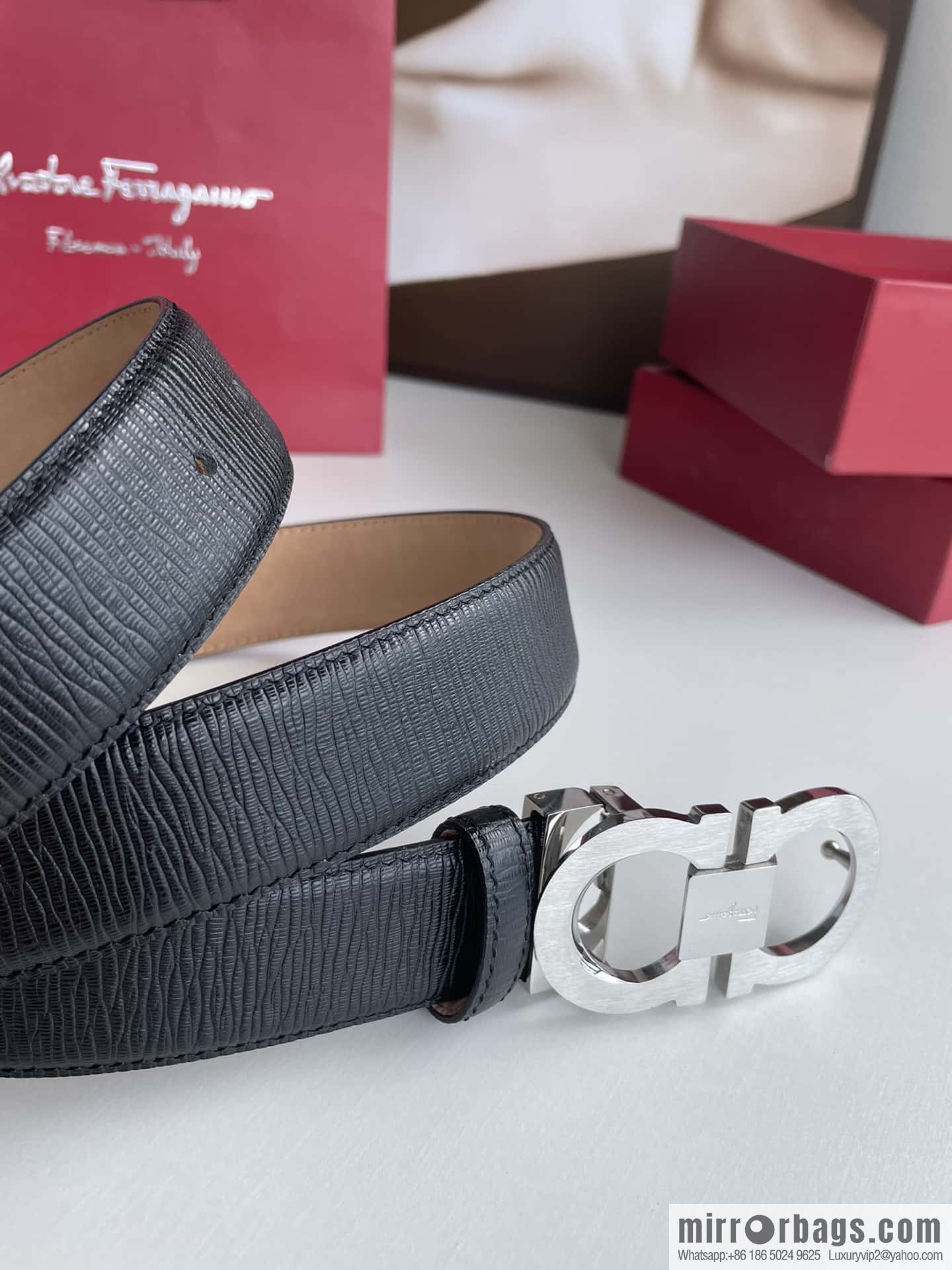 Salvatore Ferragamo (Italy) Men's Belt 3.5cm