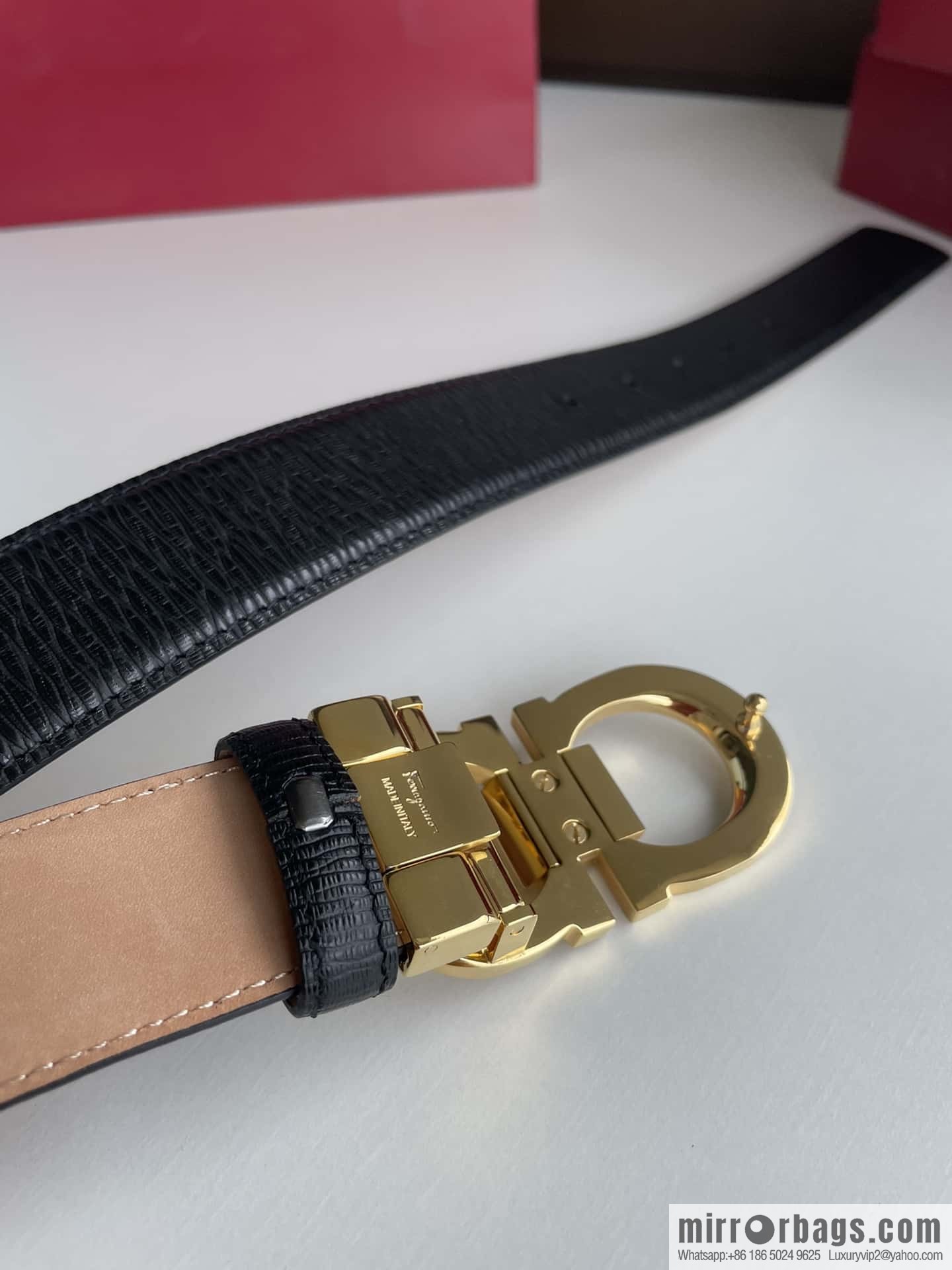 Salvatore Ferragamo (Italy) Men's Belt 3.5cm