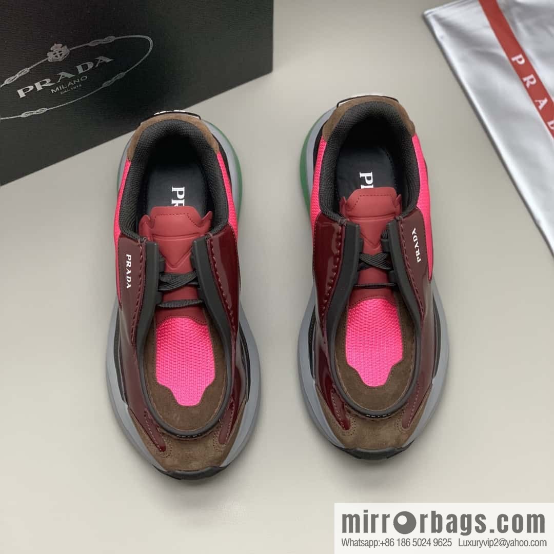 PRADA men's low-top new sports and leisure shoes