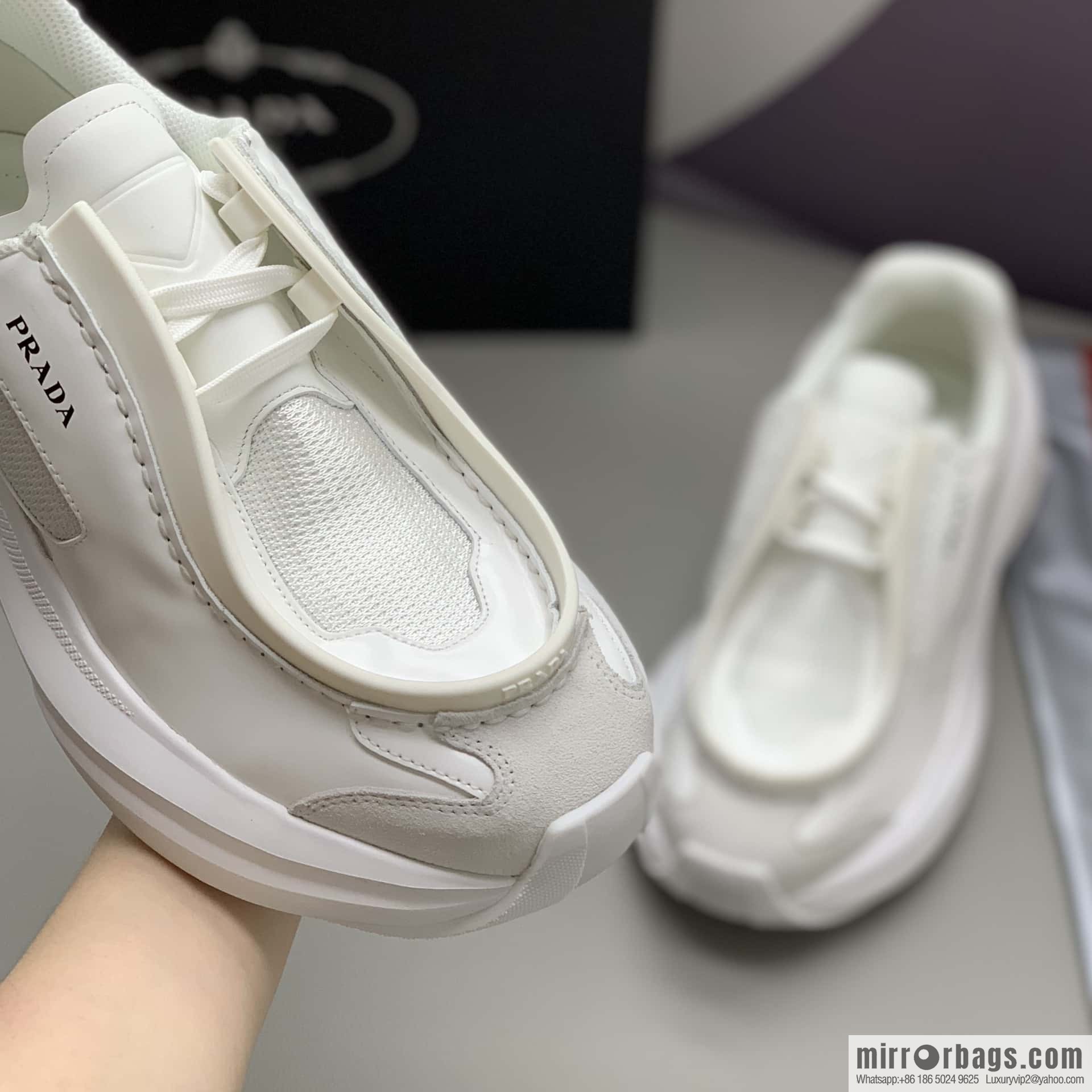 PRADA men's low-top new sports and leisure shoes