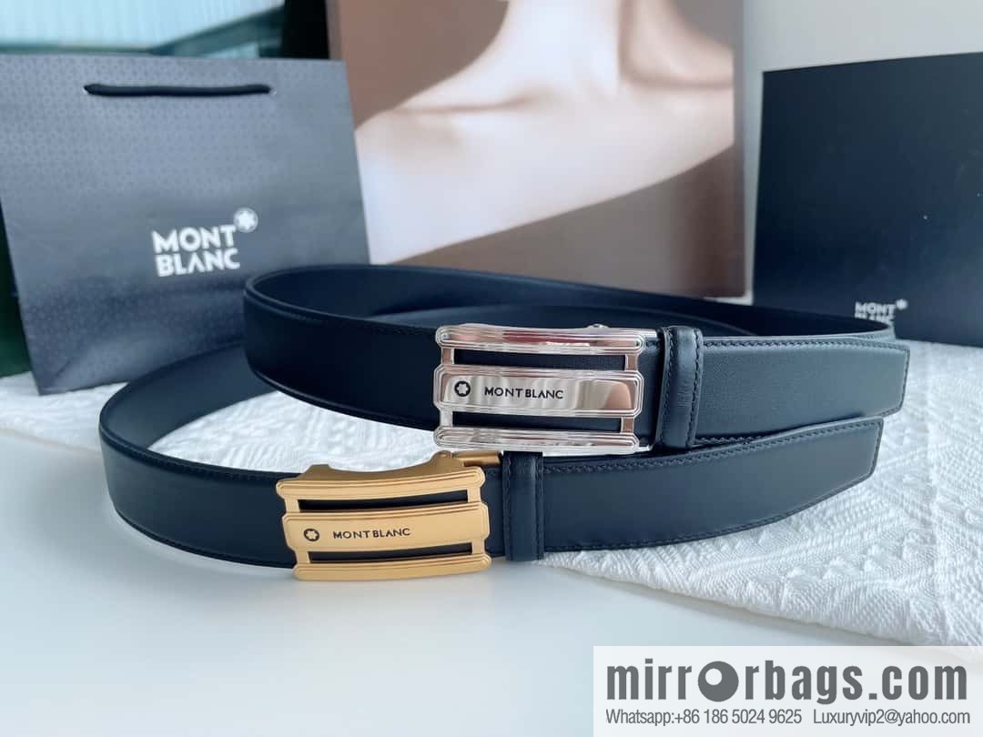 Montblanc, White Hexagonal Star Capsule Men's Automatic Belt 3.5cm