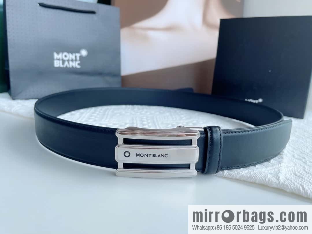 Montblanc, White Hexagonal Star Capsule Men's Automatic Belt 3.5cm