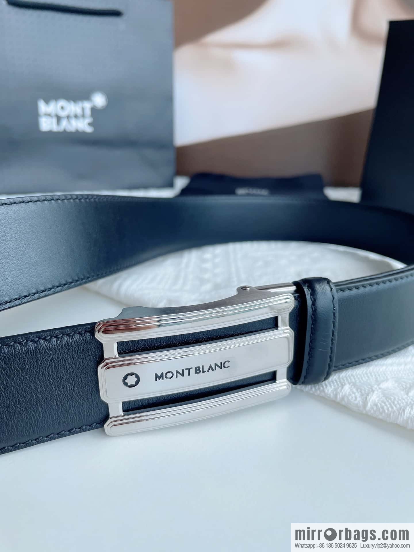 Montblanc, White Hexagonal Star Capsule Men's Automatic Belt 3.5cm