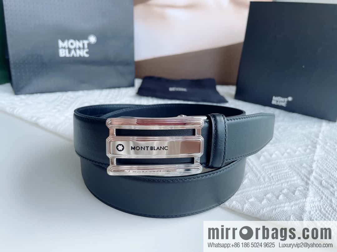Montblanc, White Hexagonal Star Capsule Men's Automatic Belt 3.5cm