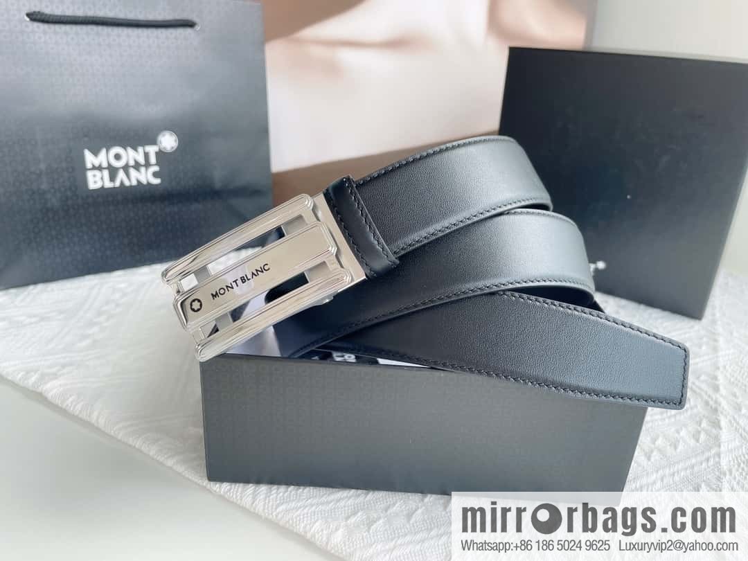 Montblanc, White Hexagonal Star Capsule Men's Automatic Belt 3.5cm