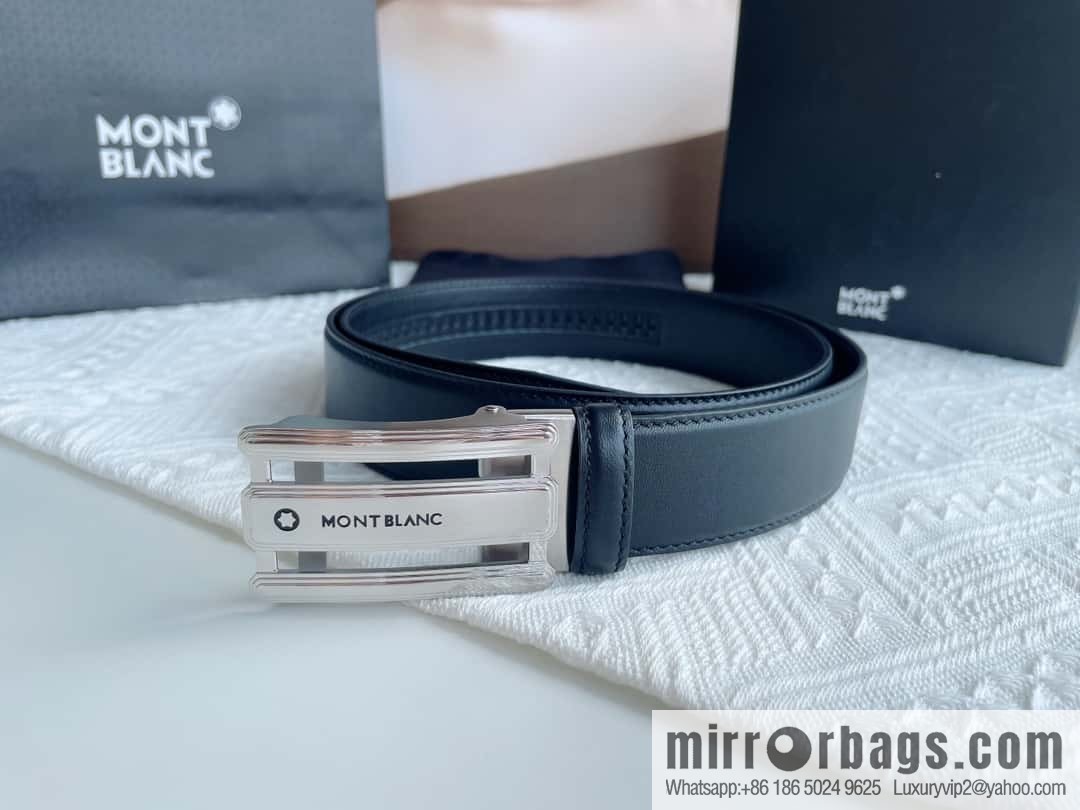 Montblanc, White Hexagonal Star Capsule Men's Automatic Belt 3.5cm