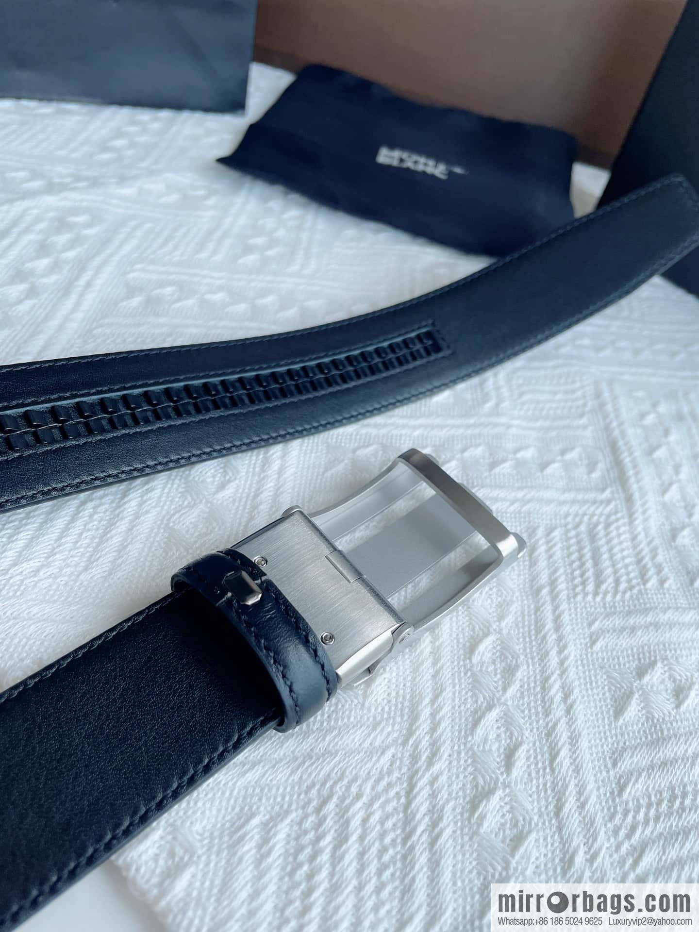 Montblanc, White Hexagonal Star Capsule Men's Automatic Belt 3.5cm