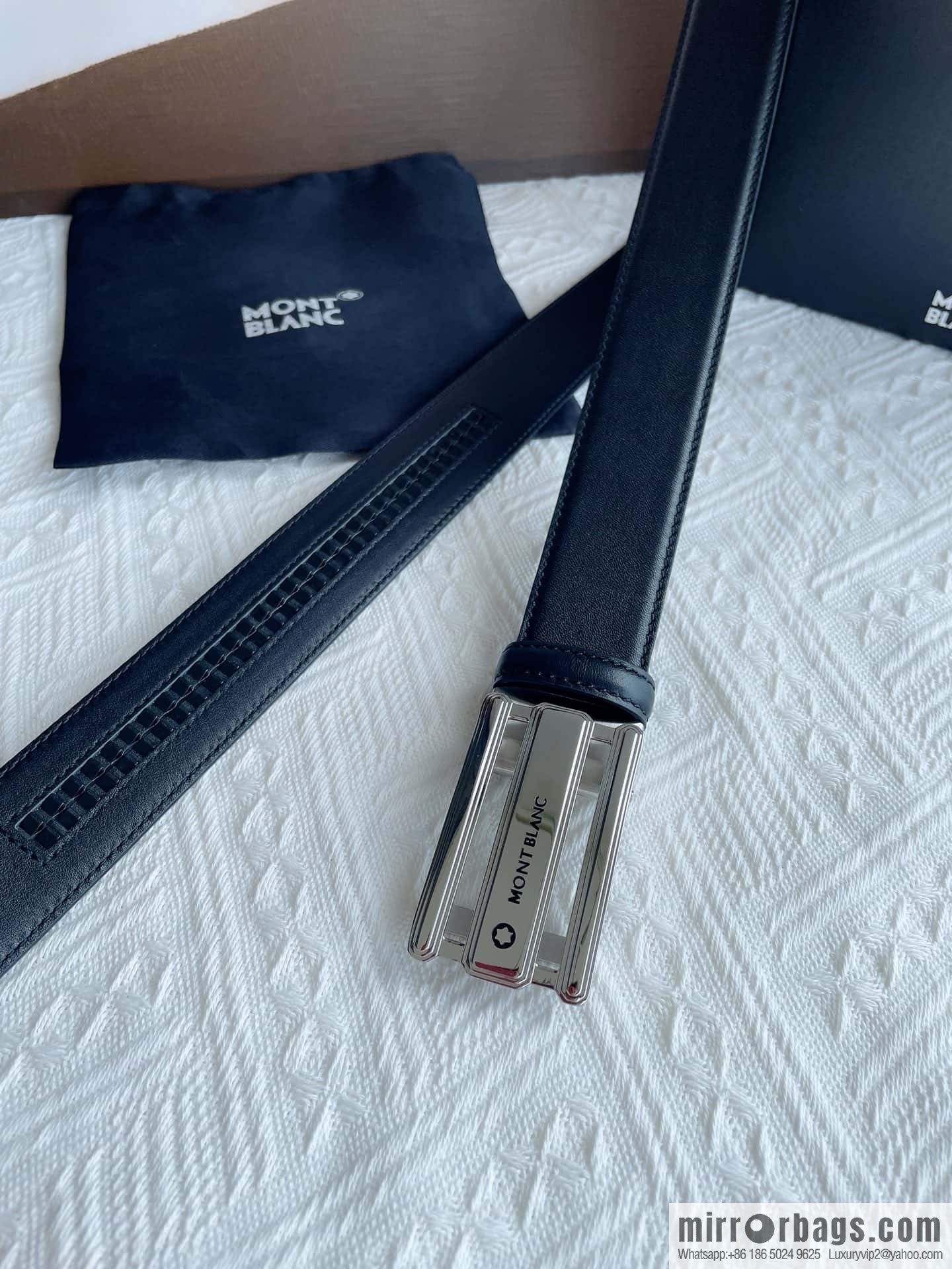 Montblanc, White Hexagonal Star Capsule Men's Automatic Belt 3.5cm