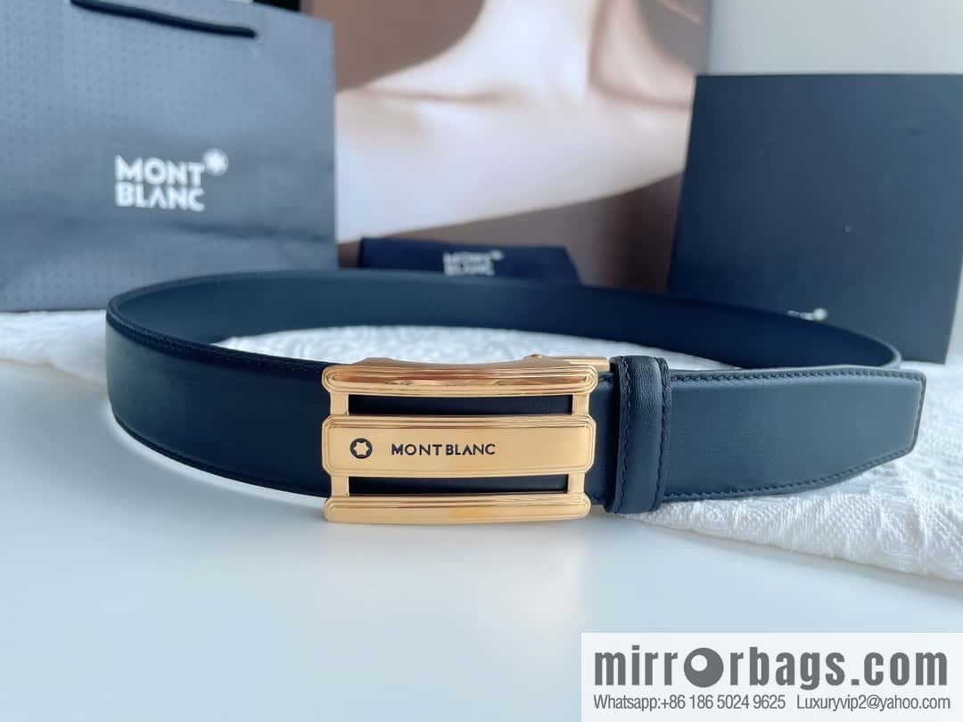 Montblanc, White Hexagonal Star Capsule Men's Automatic Belt 3.5cm