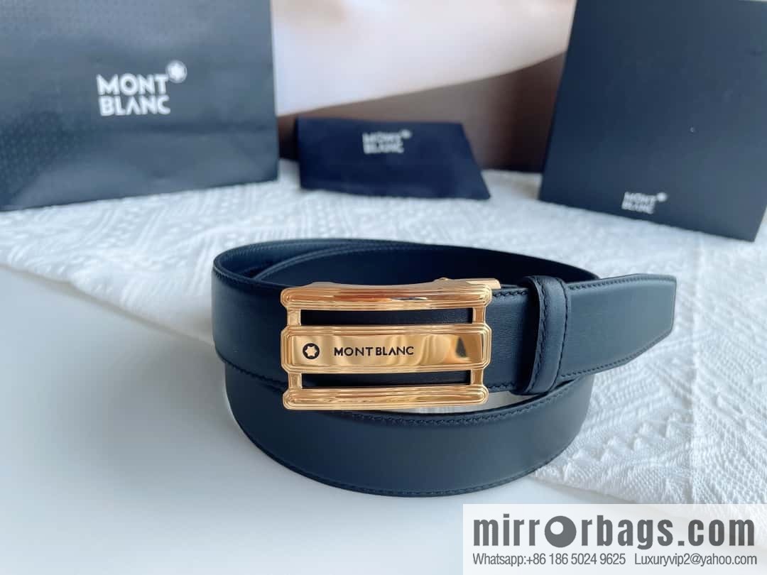 Montblanc, White Hexagonal Star Capsule Men's Automatic Belt 3.5cm