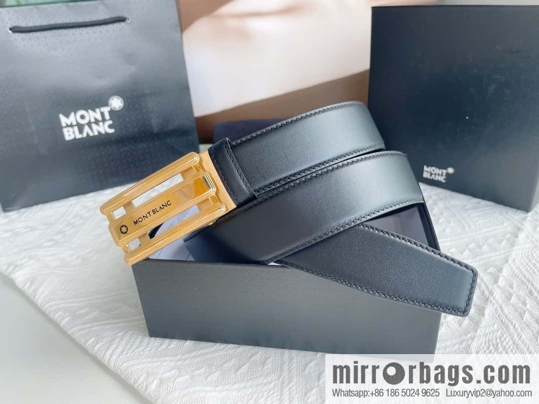 Montblanc, White Hexagonal Star Capsule Men's Automatic Belt 3.5cm