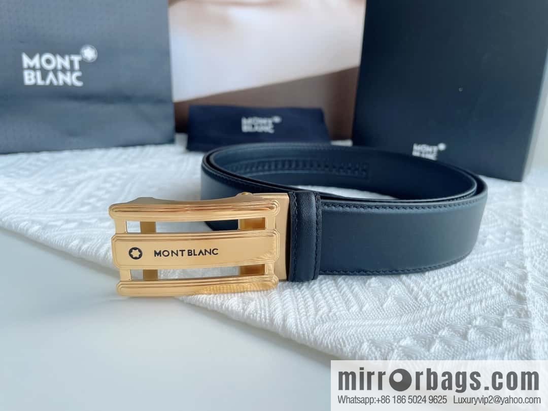 Montblanc, White Hexagonal Star Capsule Men's Automatic Belt 3.5cm