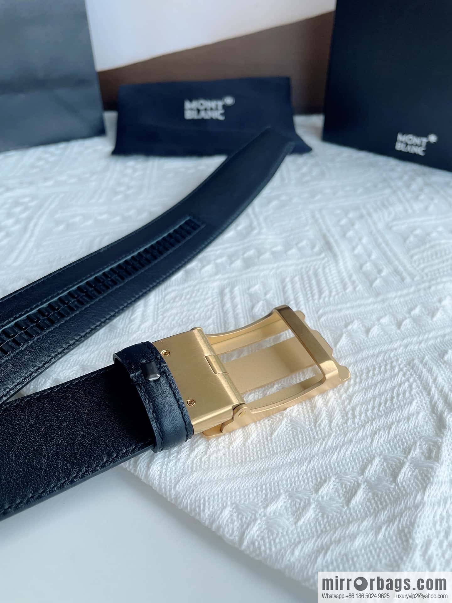 Montblanc, White Hexagonal Star Capsule Men's Automatic Belt 3.5cm