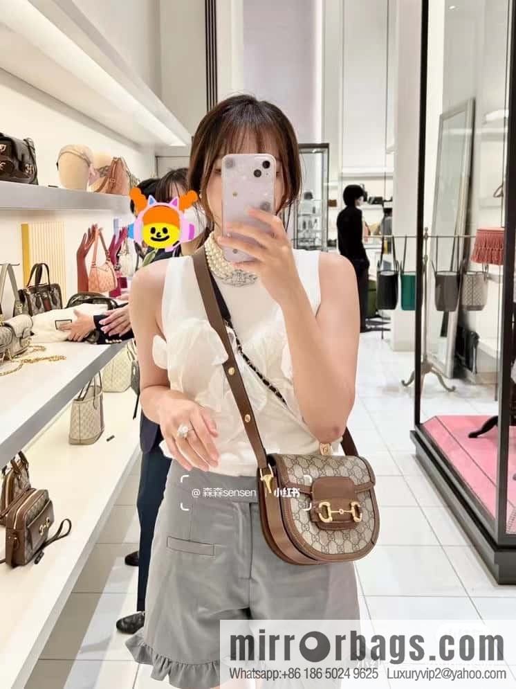 GUCCI HORSEBIT 1955 MINI ROUNDED BAG 760191 92TCG 8563