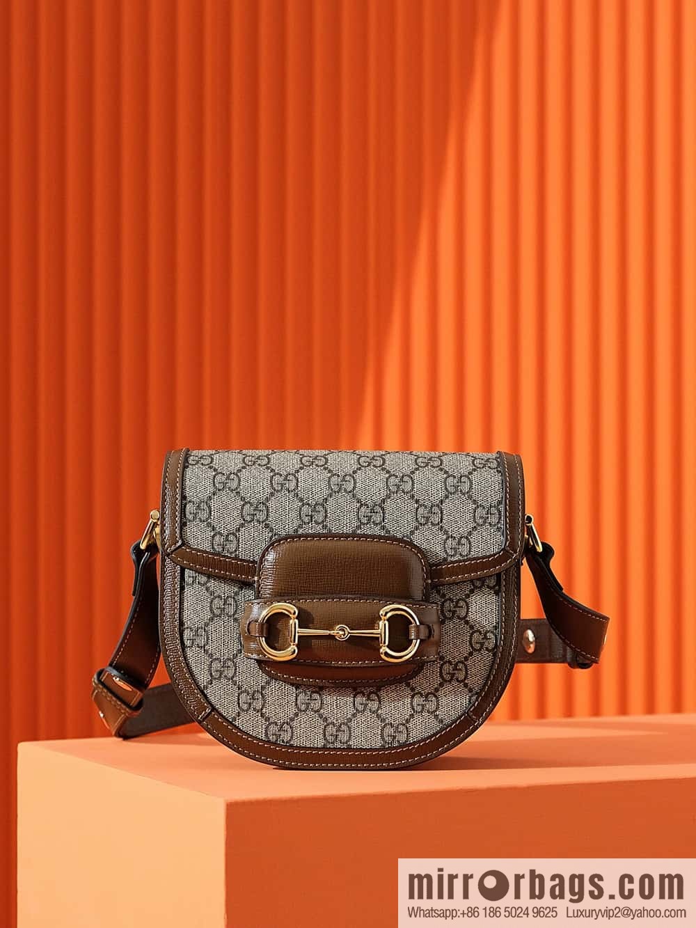 GUCCI HORSEBIT 1955 MINI ROUNDED BAG 760191 92TCG 8563