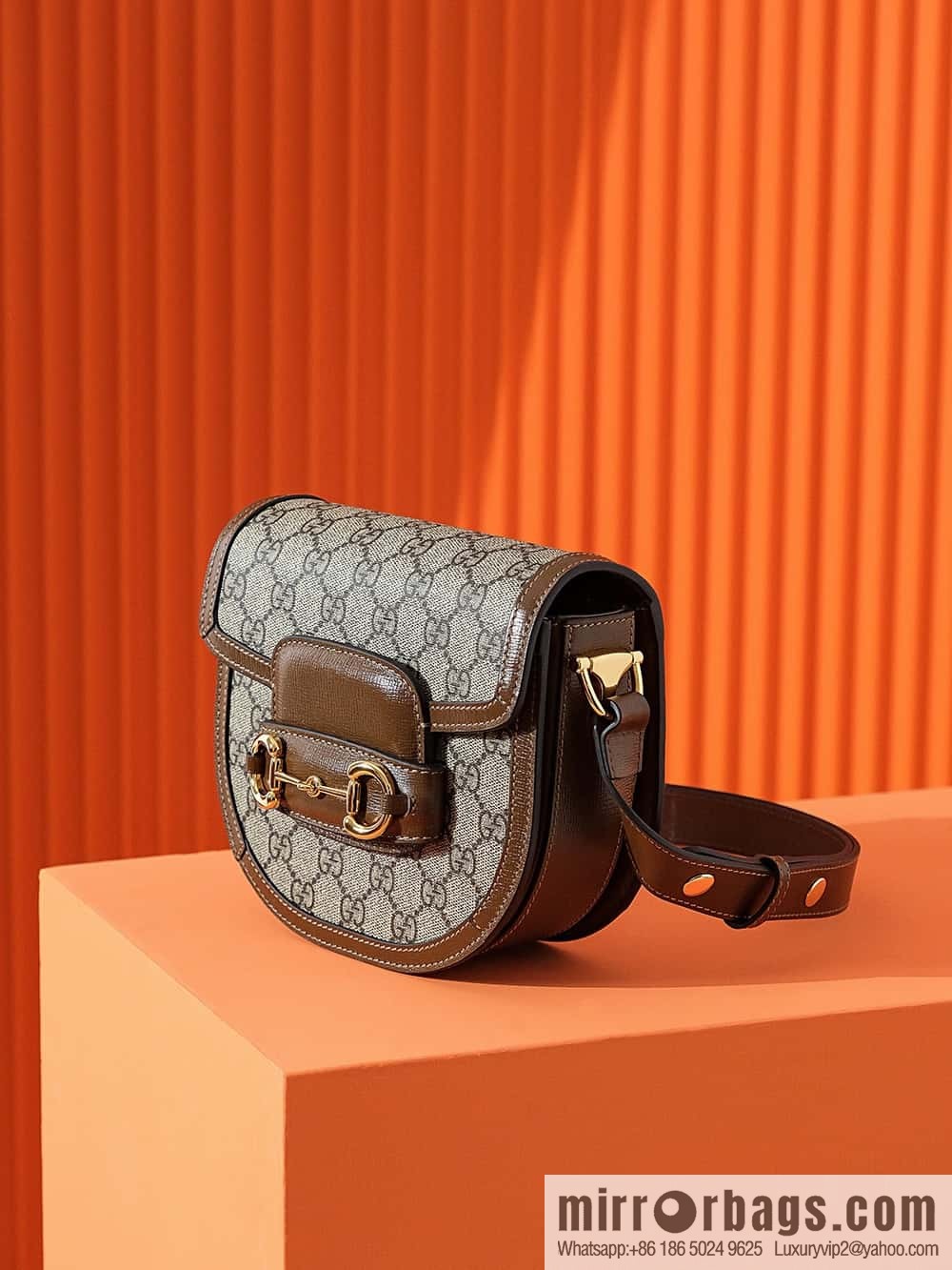 GUCCI HORSEBIT 1955 MINI ROUNDED BAG 760191 92TCG 8563