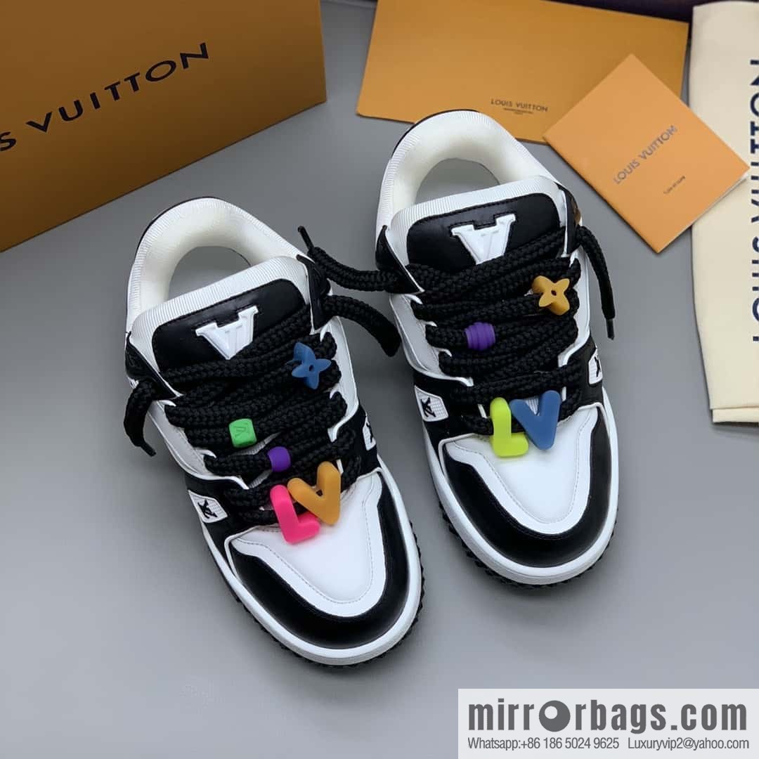 LV Trainer chubby couple casual shoes