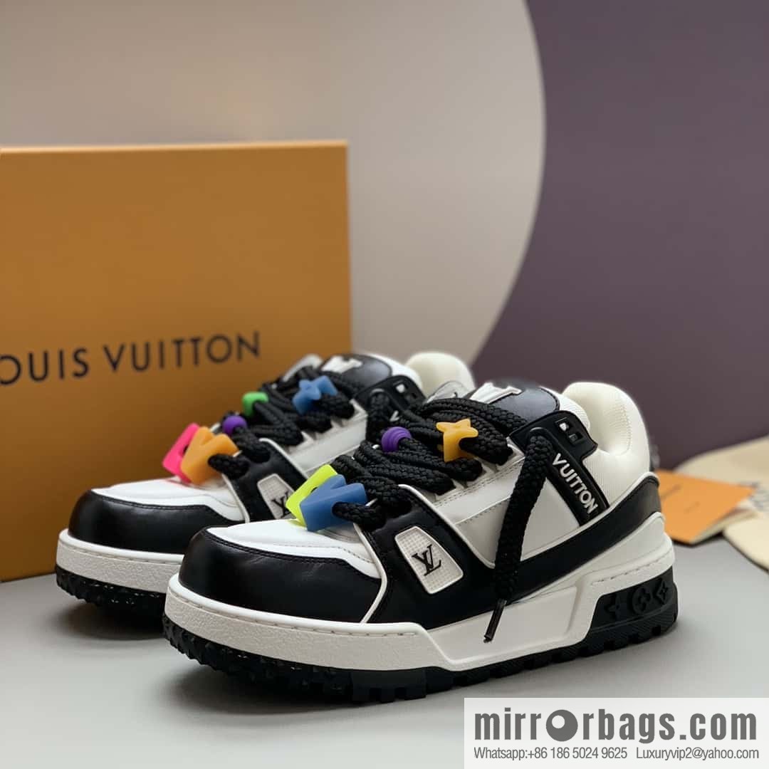 LV Trainer chubby couple casual shoes