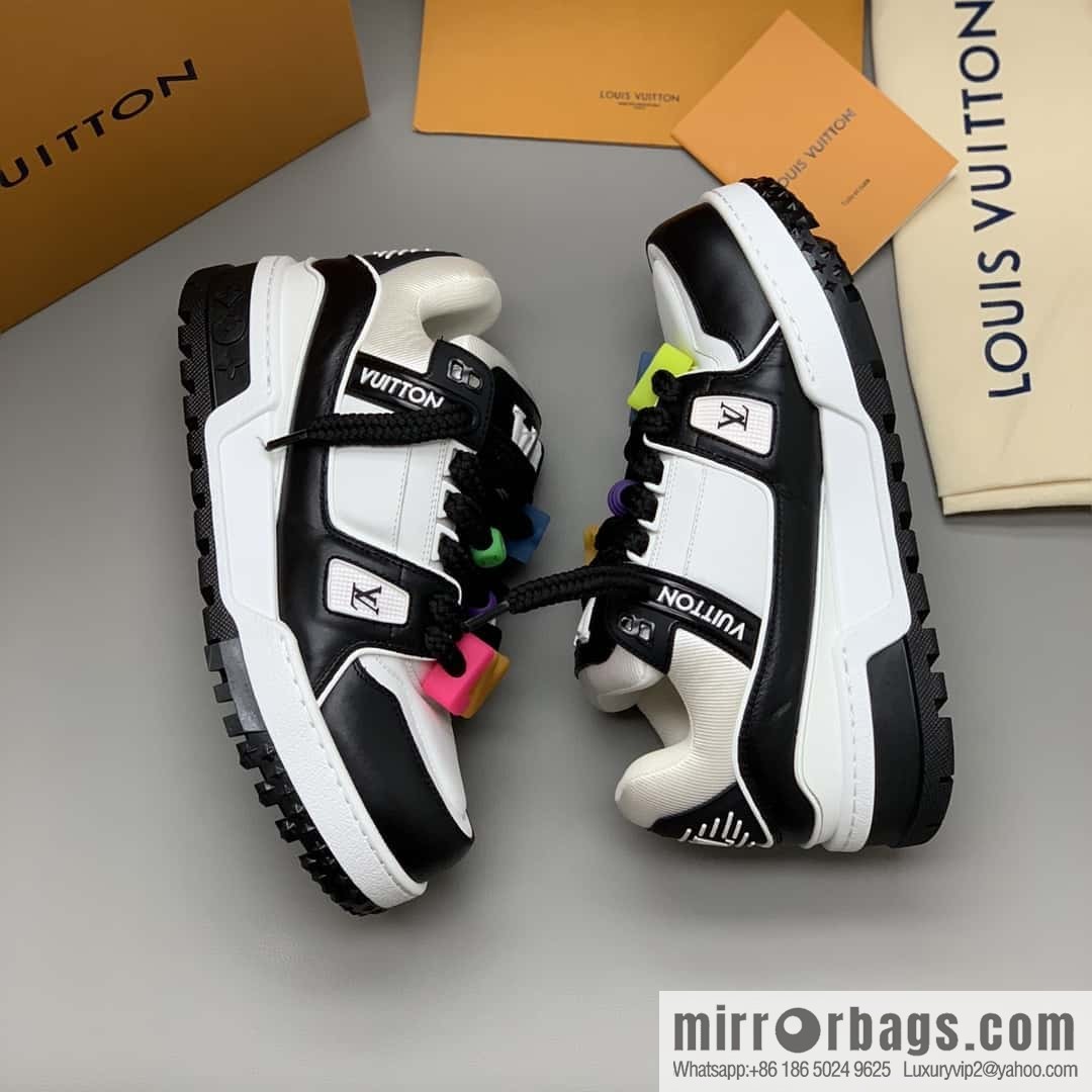 LV Trainer chubby couple casual shoes
