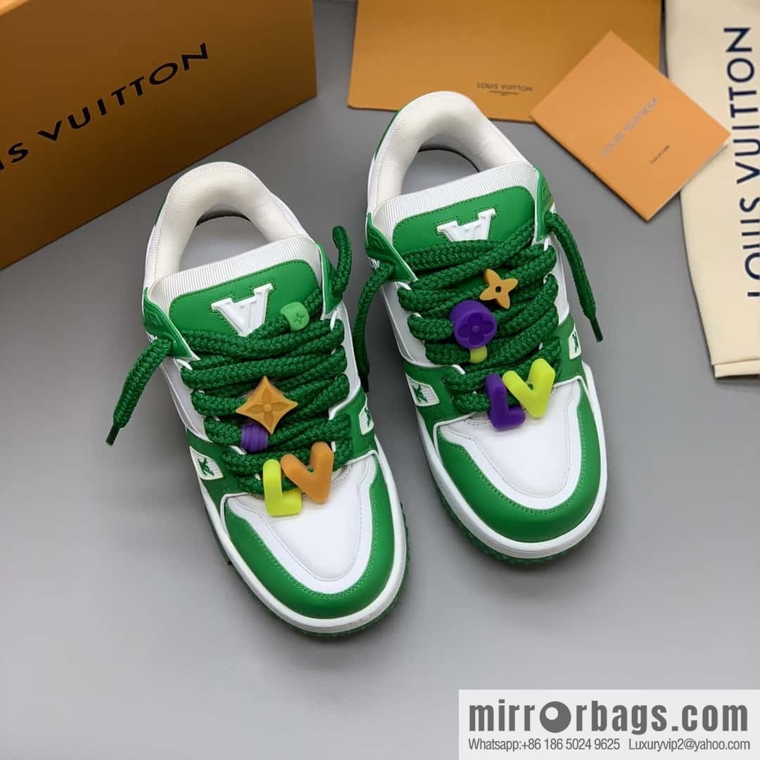 LV Trainer chubby couple casual shoes