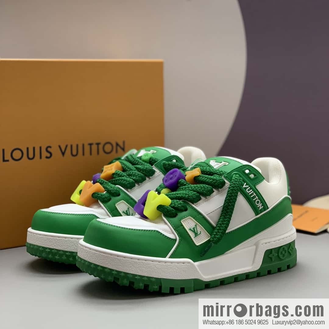 LV Trainer chubby couple casual shoes