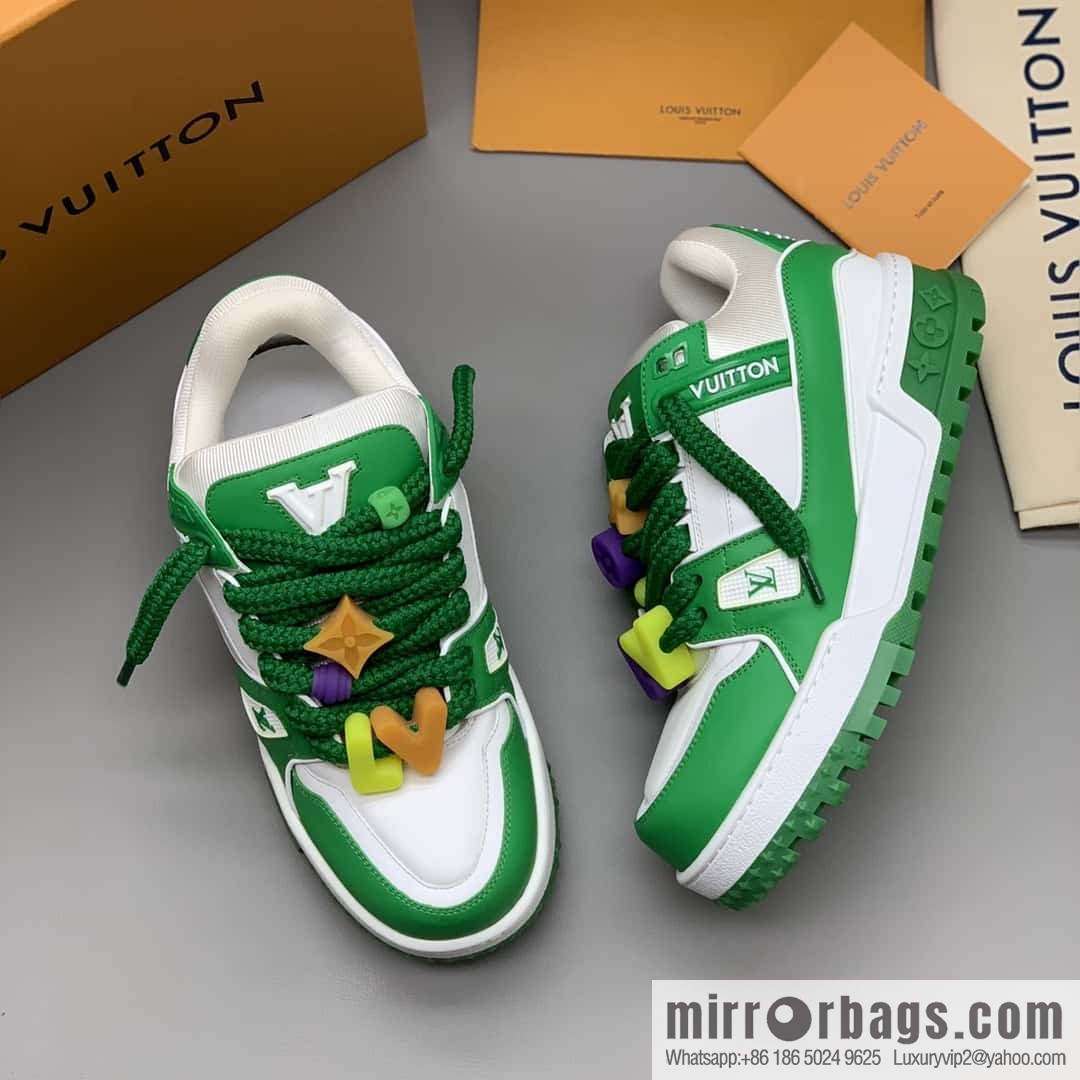 LV Trainer chubby couple casual shoes