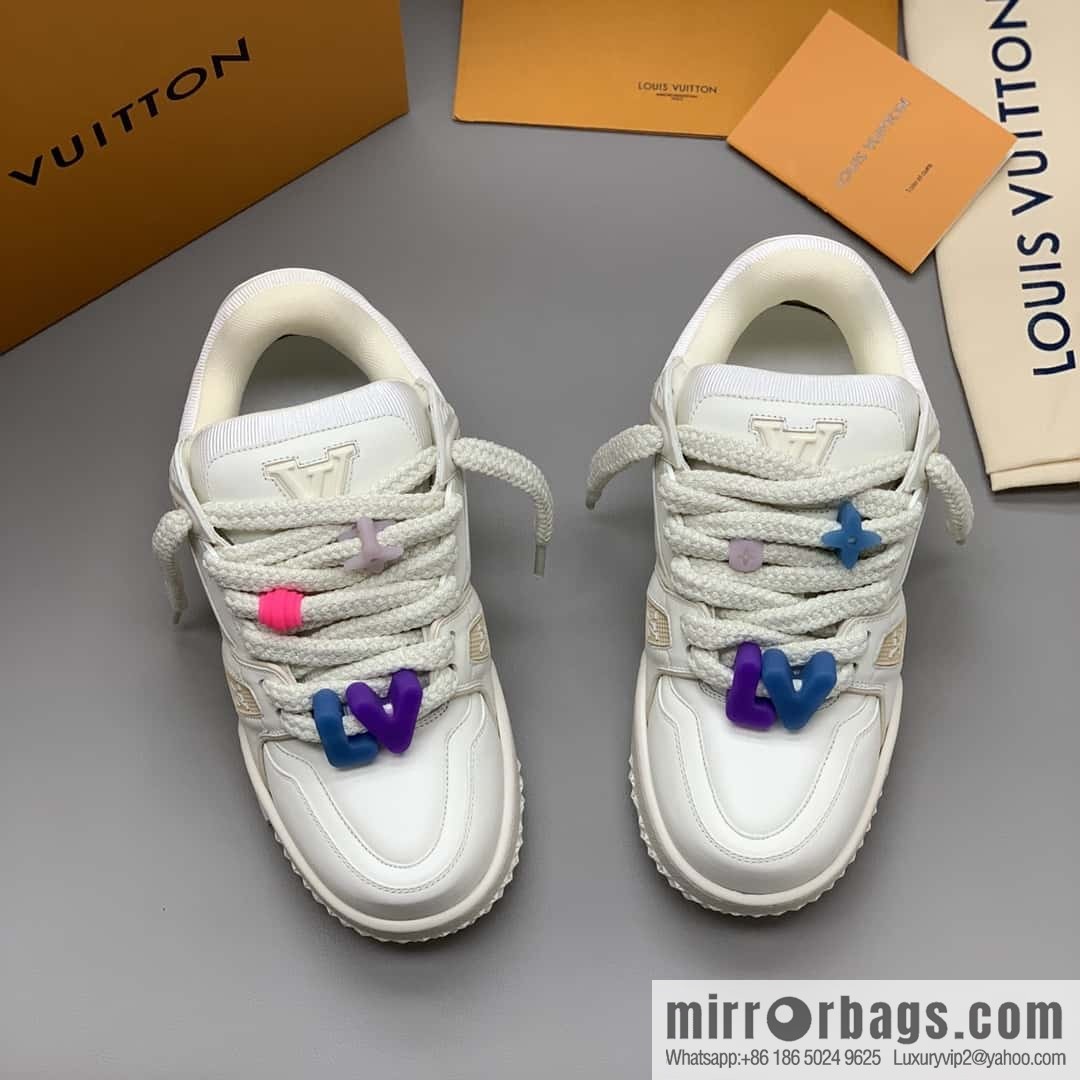 LV Trainer chubby couple casual shoes