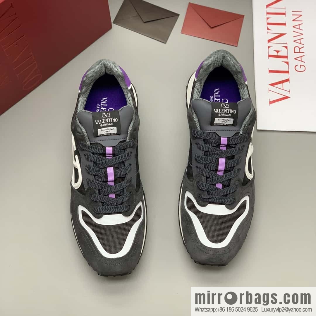 VALENTINO Valentino, logo design, low-top casual sneakers for couples