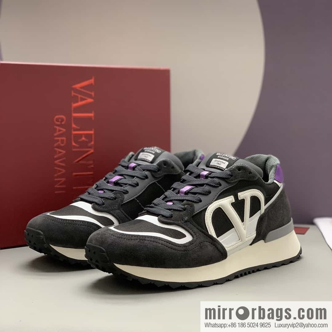 VALENTINO Valentino, logo design, low-top casual sneakers for couples