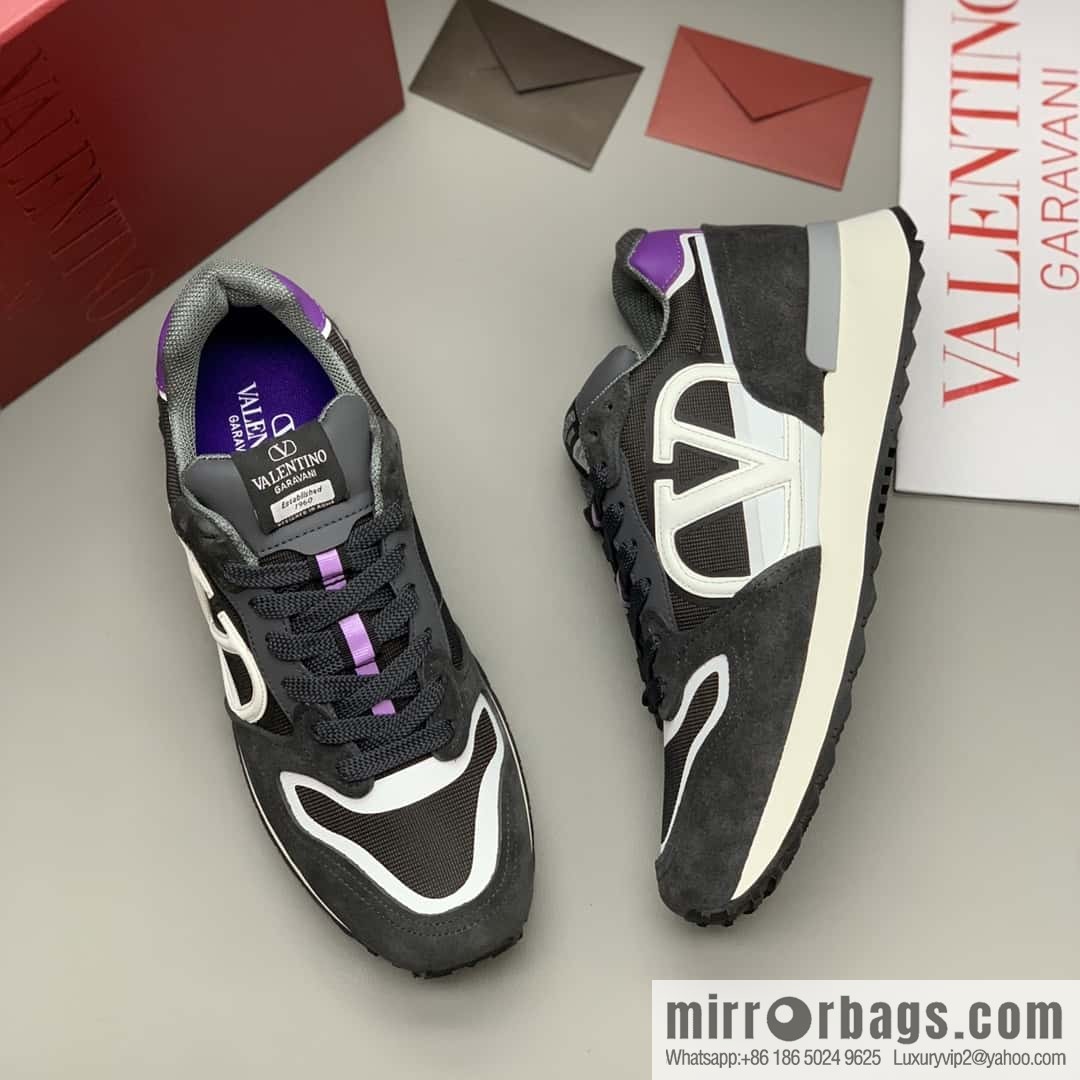 VALENTINO Valentino, logo design, low-top casual sneakers for couples