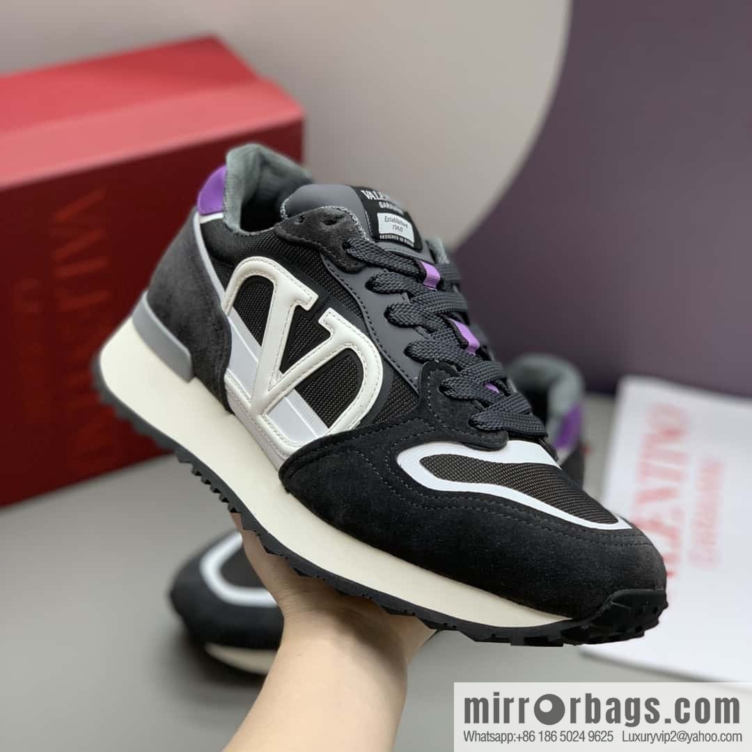 VALENTINO Valentino, logo design, low-top casual sneakers for couples