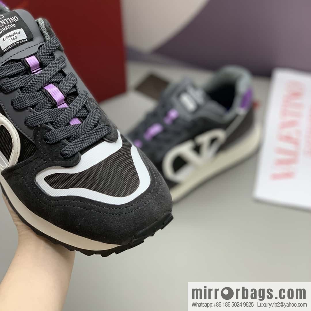 VALENTINO Valentino, logo design, low-top casual sneakers for couples