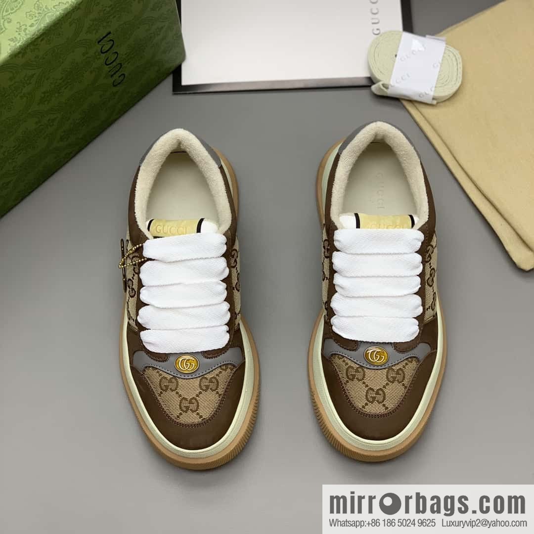 GUCCI couple thick-soled small dirty shoes