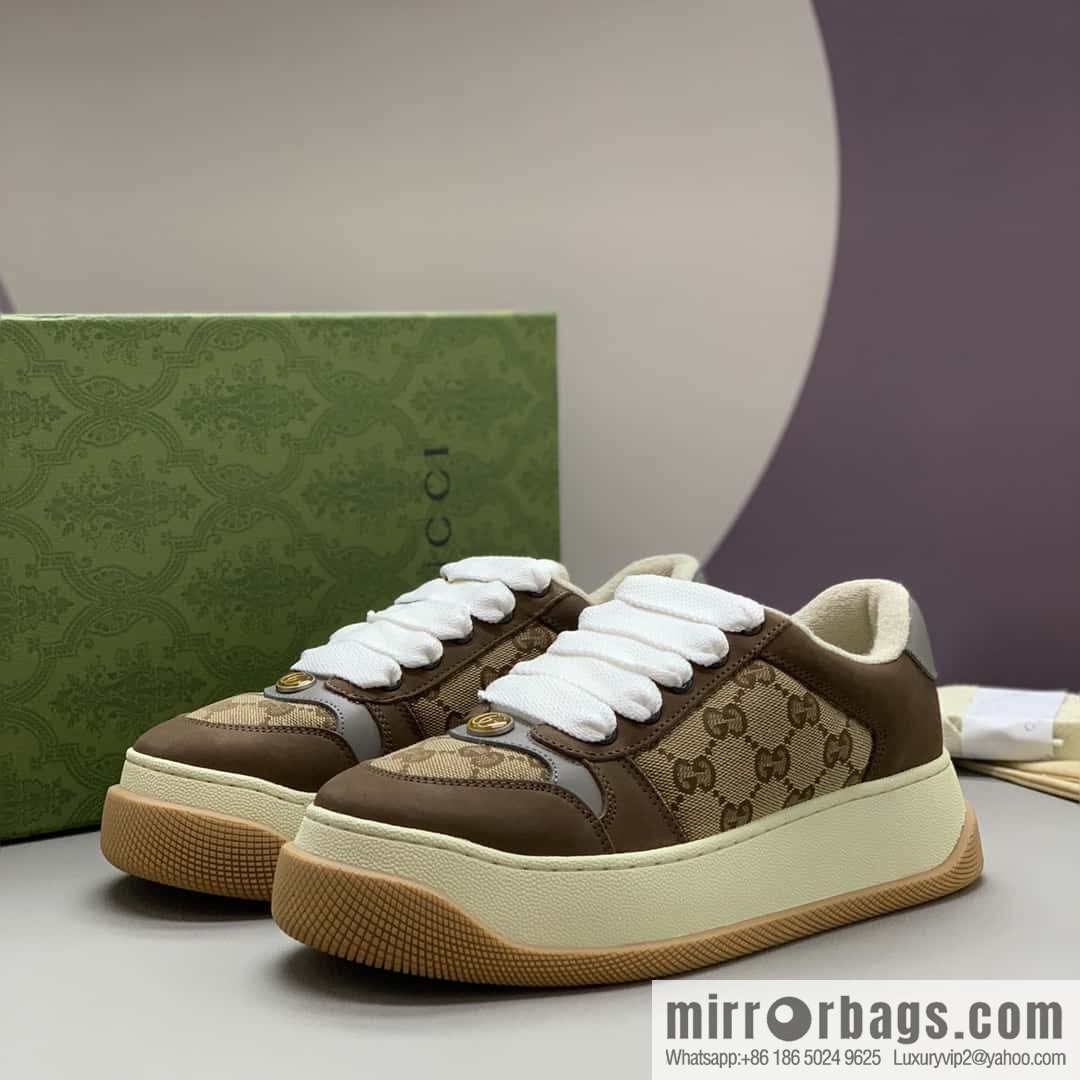 GUCCI couple thick-soled small dirty shoes