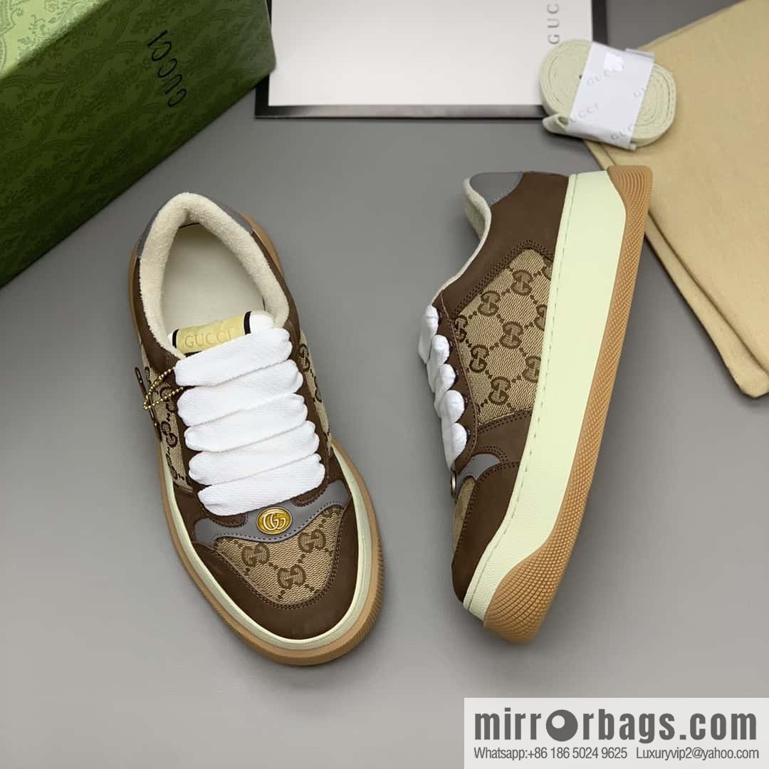 GUCCI couple thick-soled small dirty shoes