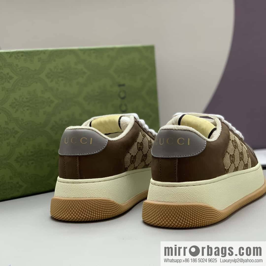 GUCCI couple thick-soled small dirty shoes