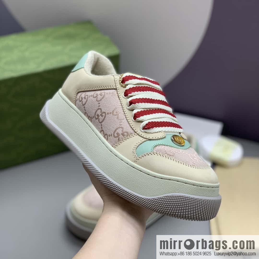 GUCCI women's platform-soled small dirty shoes
