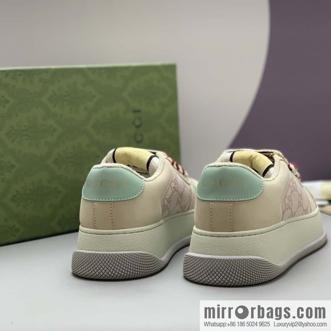 GUCCI women's platform-soled small dirty shoes