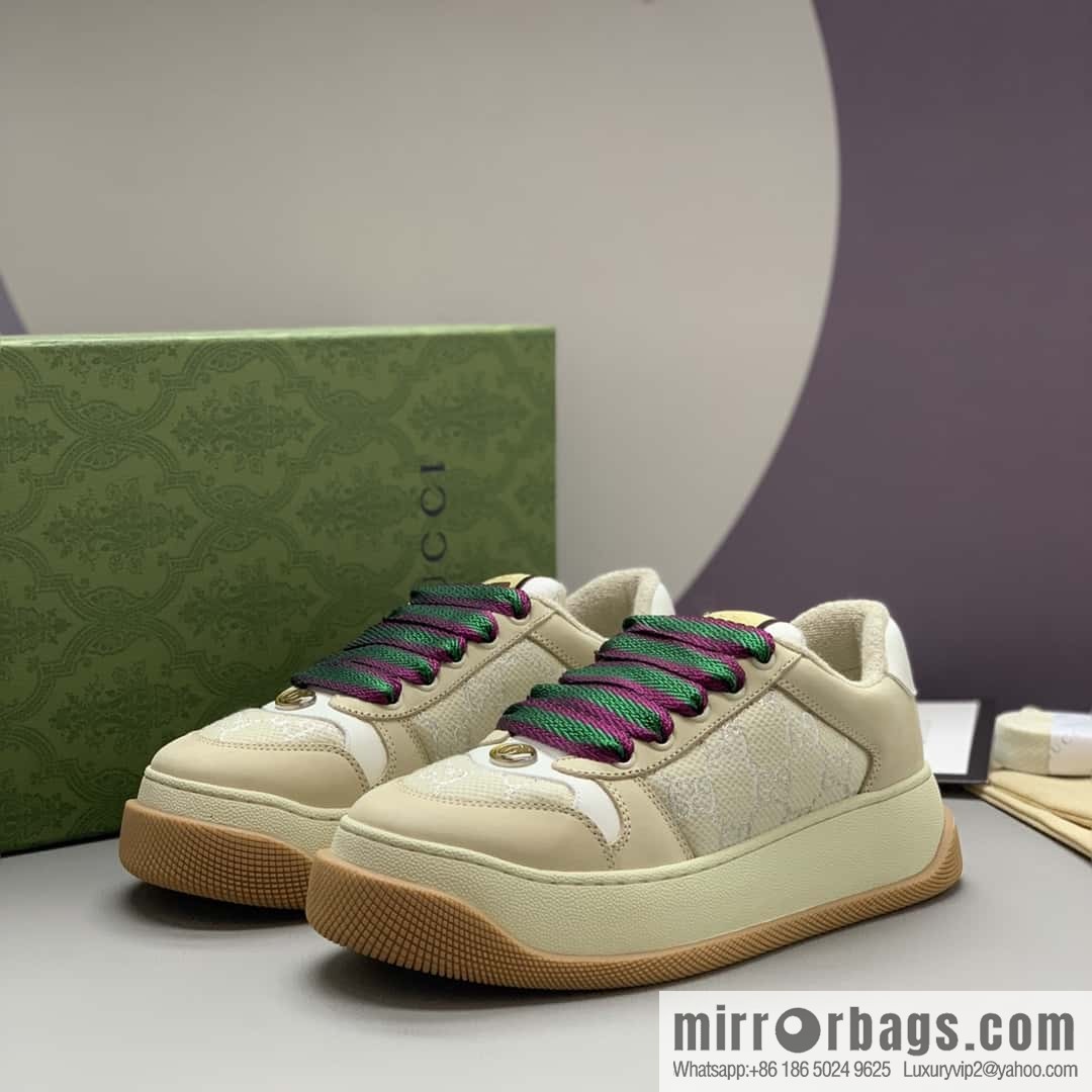 GUCCI couple thick-soled small dirty shoes