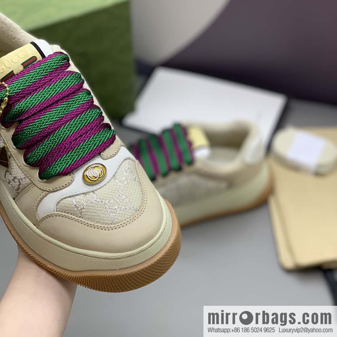 GUCCI couple thick-soled small dirty shoes