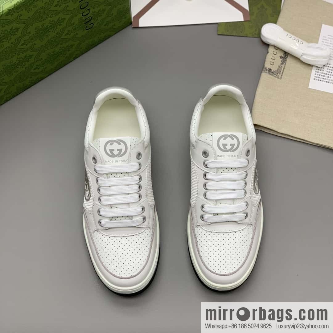 GUCCI side decoration classic double G men's casual shoes