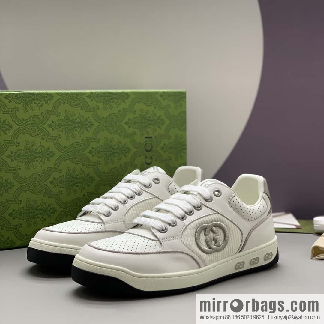GUCCI side decoration classic double G men's casual shoes